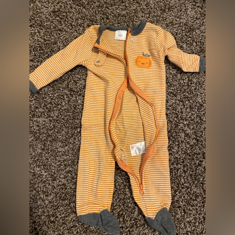 0-3 Month Halloween footies PJ